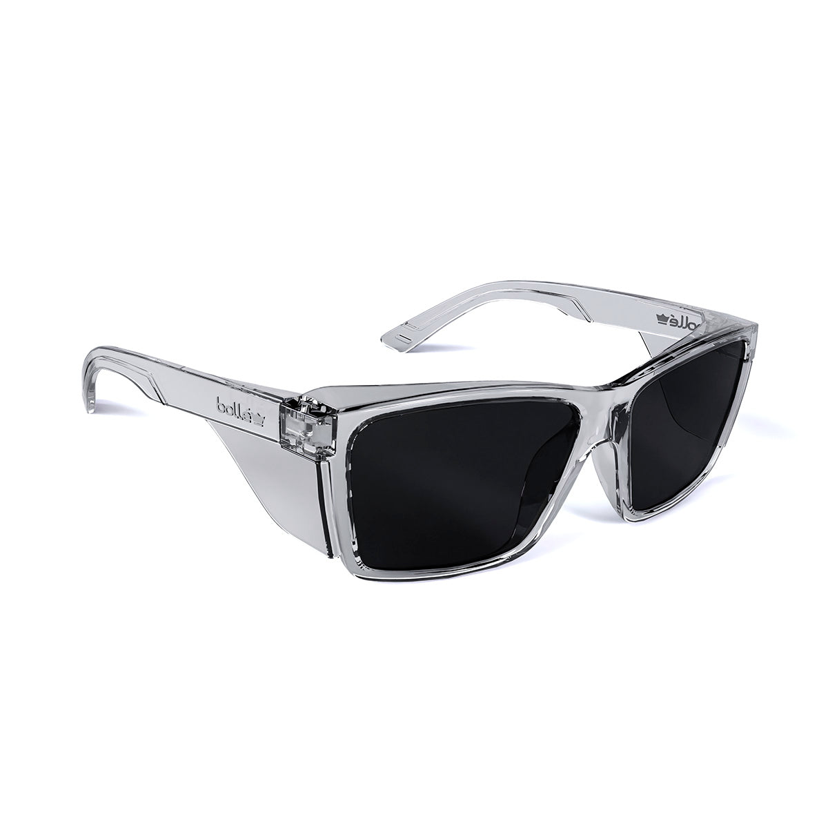 BOLLE - STKS 420 - Smoke PC Lens - PLATINUM (ASAF) - Black Gloss PC Temples/Frame-STK42N20A
