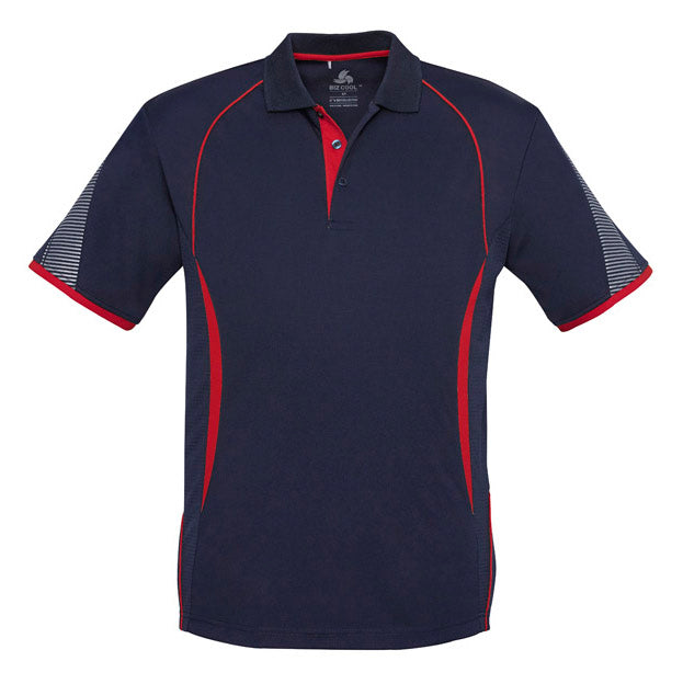 Biz Collection - Razor Mens Polo_Navy/Red - P405MS