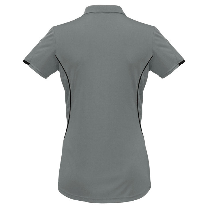 Biz Collection - Razor Ladies Polo_Ash/Black - P405LS