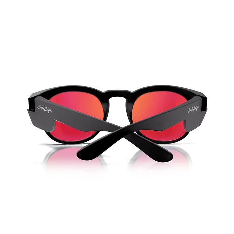 SafeStyle - Cruisers Matte Black Frame/Mirror Red Polarised UV400_CRMBRP100