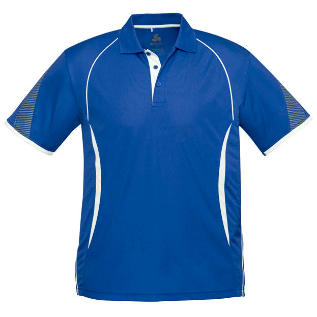 Biz Collection - Razor Mens Polo_Royal/White - P405MS