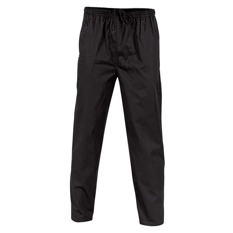 DNC - Polyester Cotton Drawstring Chef Pants_Black - 1501