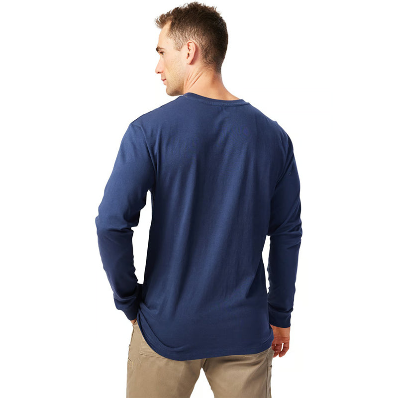 CAT - TRADEMARK BANNER L/S TEE_Detroit Blue-Hv Yellow - 1510034.12895