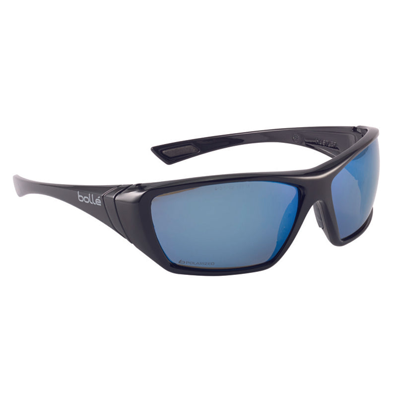 BOLLE - HUSTLER Blue Mirror Polarised AS/AF Lens - Soft Drawstring Pouch - 1652618