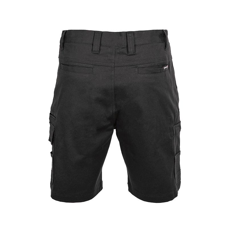 UNIT - DEMOLITION SHORTS - Stretch Cotton Cargo Shorts_Black - 171117007