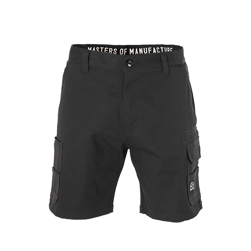 UNIT - DEMOLITION SHORTS - Stretch Cotton Cargo Shorts_Black - 171117007