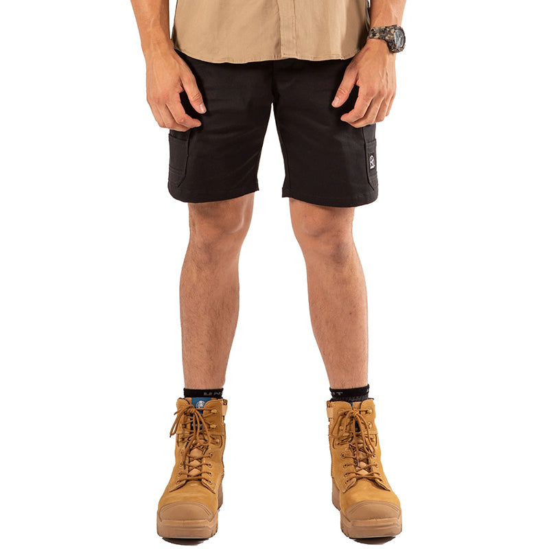 UNIT - DEMOLITION SHORTS - Stretch Cotton Cargo Shorts_Black - 171117007