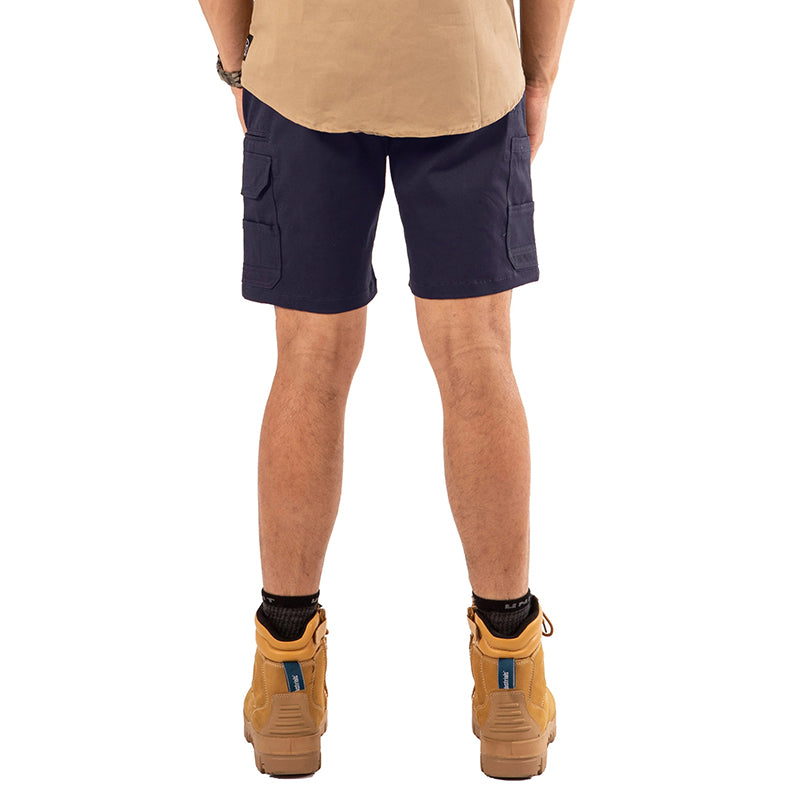 UNIT - DEMOLITION SHORTS - Stretch Cotton Cargo Shorts_Navy - 171117007