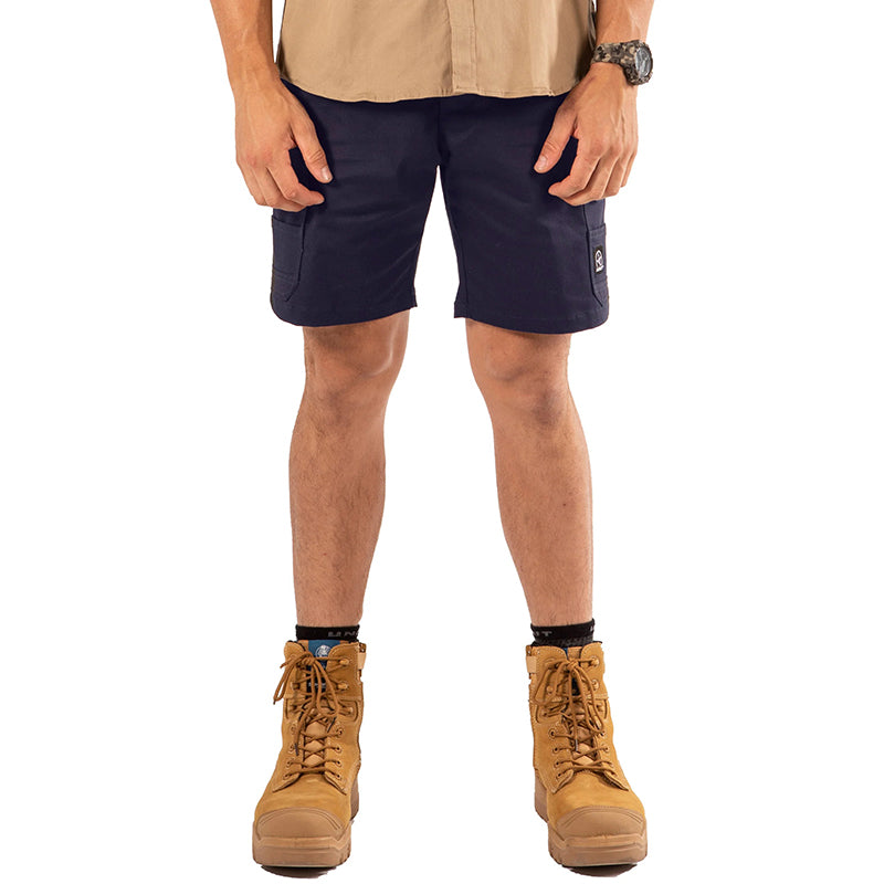 UNIT - DEMOLITION SHORTS - Stretch Cotton Cargo Shorts_Navy - 171117007