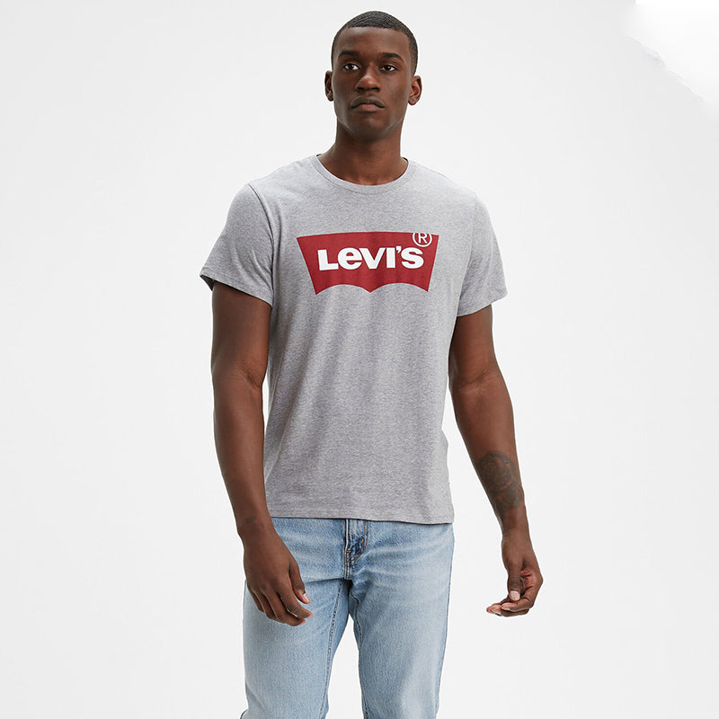 LEVIS - BAT WING TEE GRAPHIC SET-IN NECK GRAPHIC H215-HM HEATHER GREY - 17783-0138