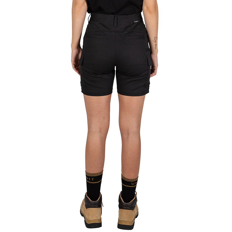 UNIT - STAPLE LADIES SHORT - Stretch Cotton Cargo Work Shorts_Khaki - 209217006