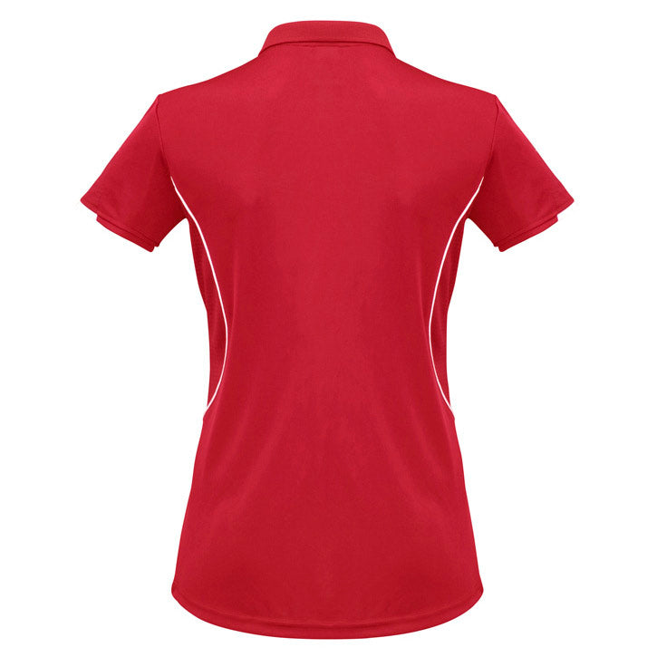 Biz Collection - Razor Ladies Polo_Red/White - P405LS