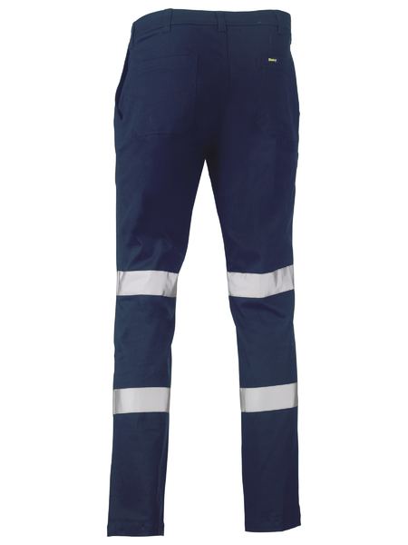 Bisley - Taped Biomotion Stretch Cotton Drill Work Pants_Navy - BP6008T