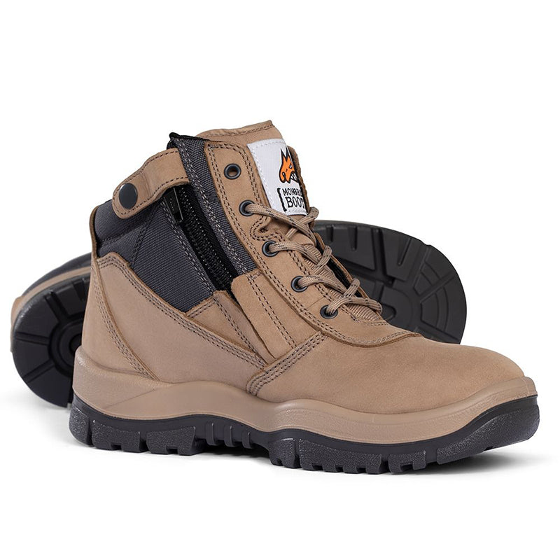 Mongrel - Zip Sided Safety Boot_Stone - 261060