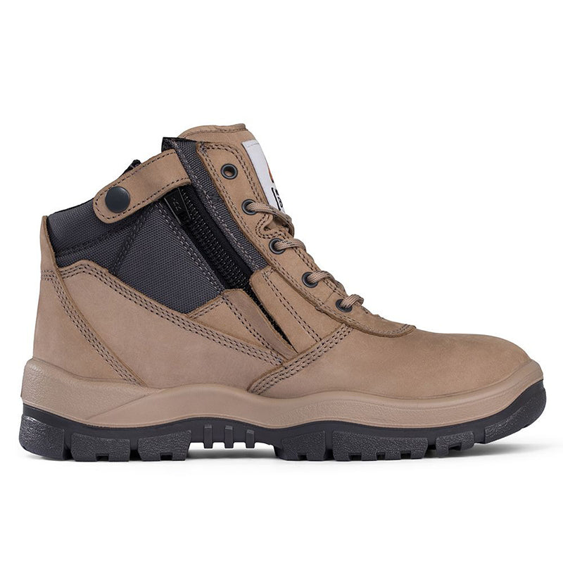 Mongrel - Zip Sided Safety Boot_Stone - 261060