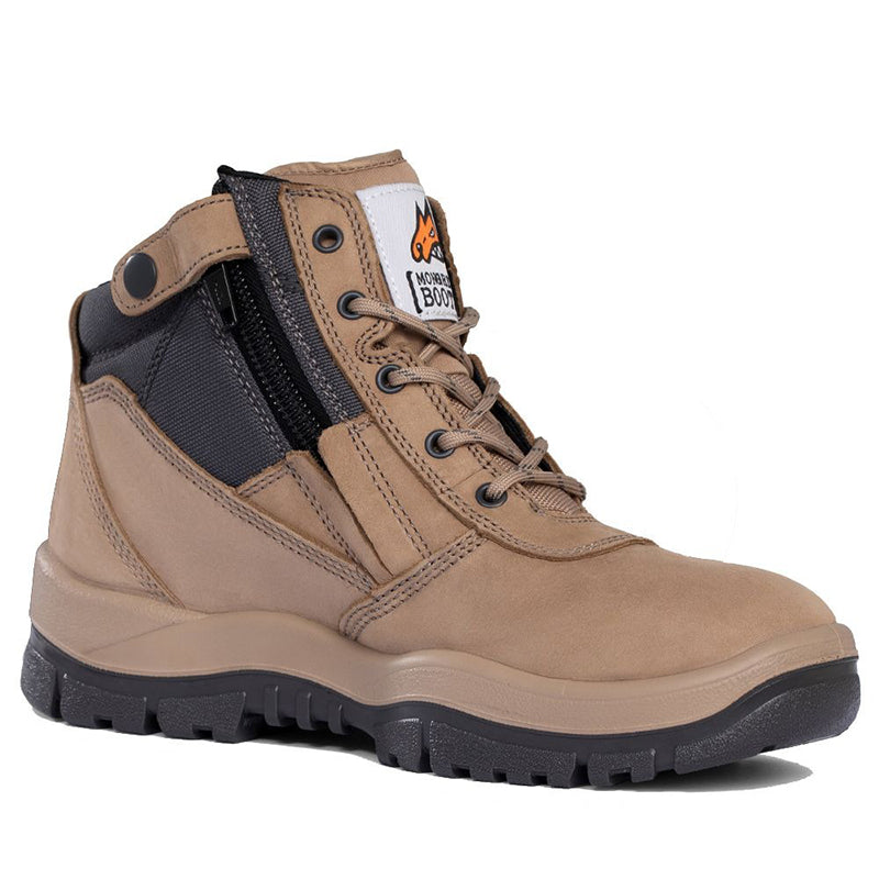 Mongrel - Zip Sided Safety Boot_Stone - 261060