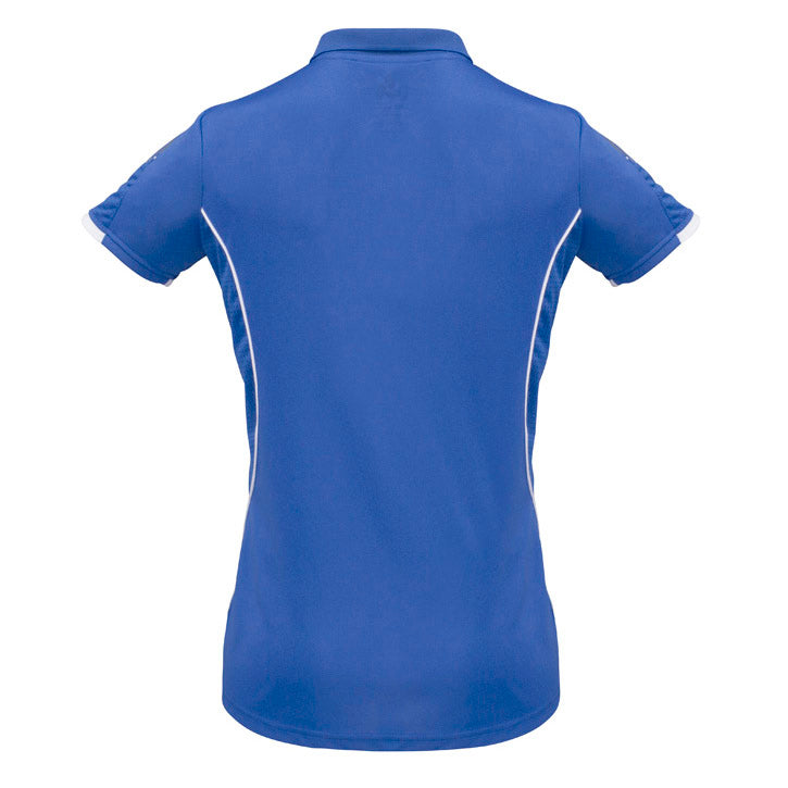 Biz Collection - Razor Ladies Polo_Royal/White - P405LS