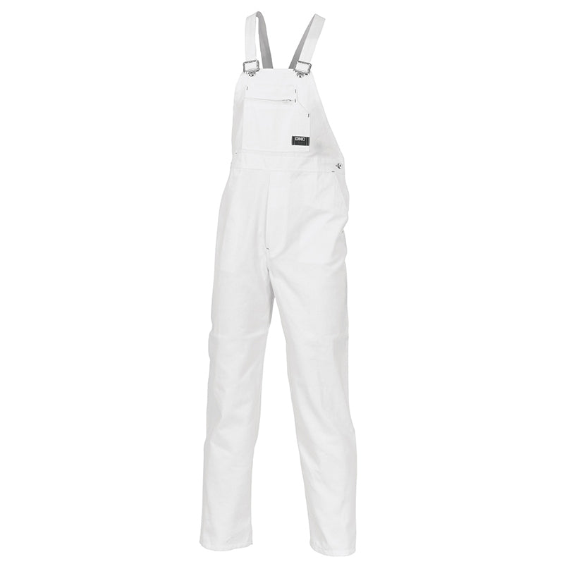 DNC - Cotton Drill Bib And Brace Overall - Heavyweight 311gsm_White - 3111