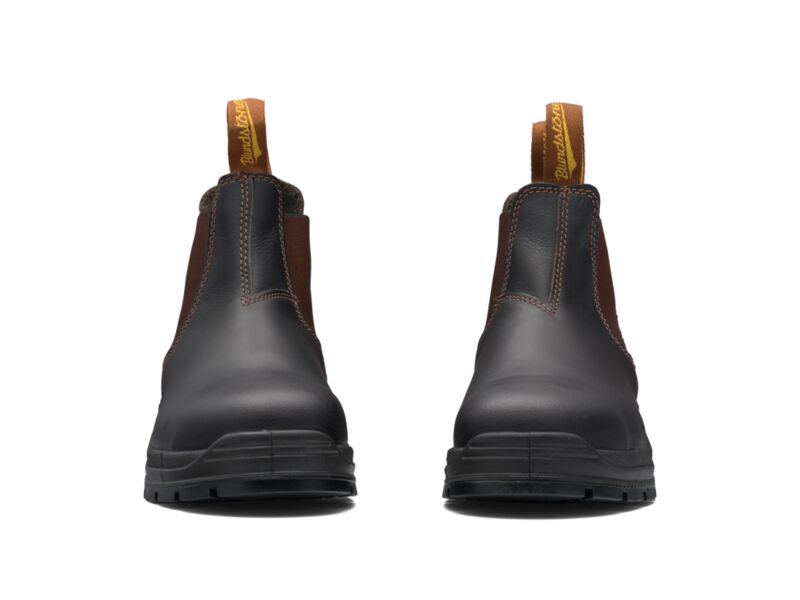 Blundstone - 311 Elastic side safety boot - waxy leather_Brown - 311