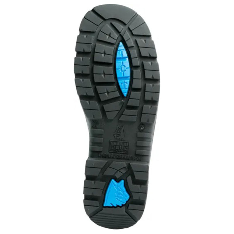 Steel Blue - ARGYLE ZIP - 150mm zip sided boot with TPU sole_Black - 312152