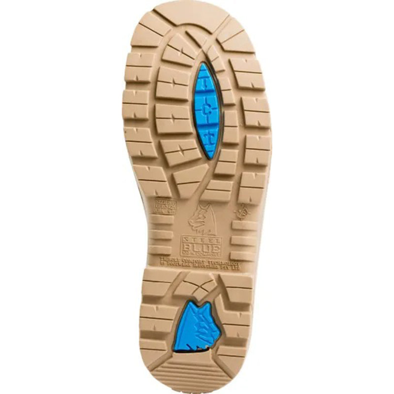 Steel Blue - PARKES ZIP - 95mm zip sided hiker boot with TPU sole and scuff cap_Sand - 312658