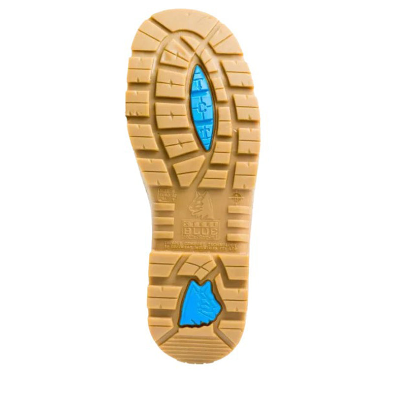 Steel Blue - PARKES ZIP - 95mm zip sided hiker boot with TPU sole and scuff cap_Wheat - 312658