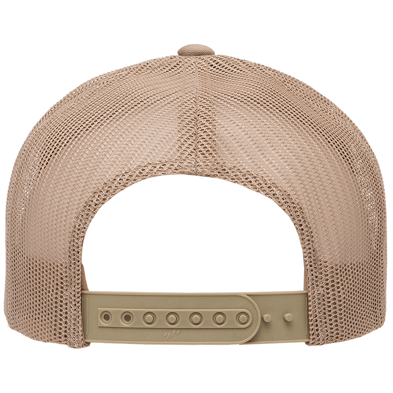 Yupoong Classic Retro Trucker - 5 Panel Curved Peak Cap _Khaki - 6506