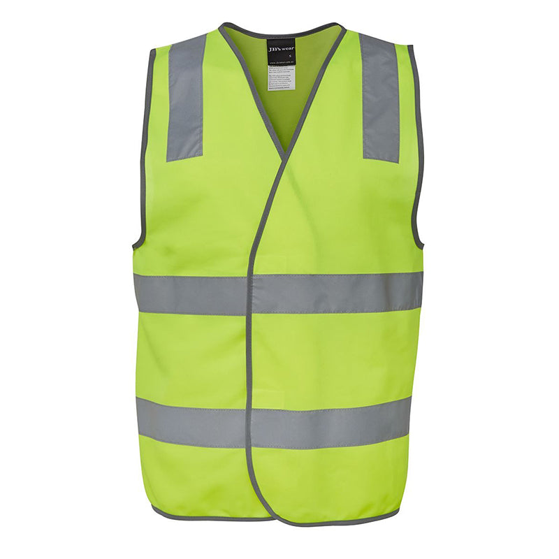 JBs Wear - Hi Vis (D+N) SAFETY VEST LIME - 6DNSV