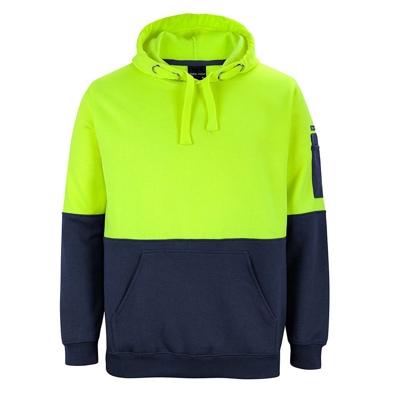 JBs Wear - HV PULL OVER HOODIE LIME/NAVY - 6HVPH