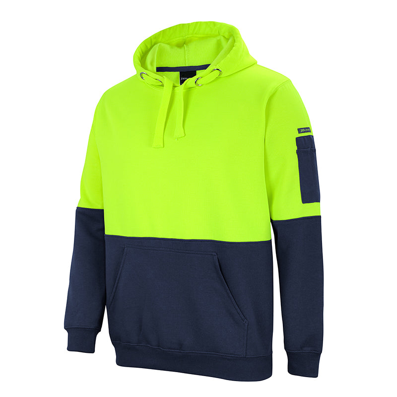 JBs Wear - HV PULL OVER HOODIE LIME/NAVY - 6HVPH