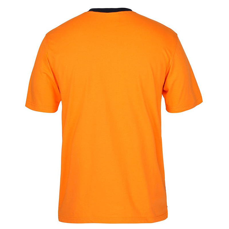 JBs Wear - Hi Vis CREW NECK COTTON T-SHIRT ORANGE/NAVY - 6HVTC