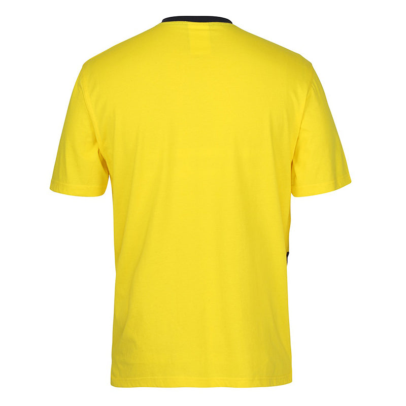 JBs Wear - Hi Vis CREW NECK COTTON T-SHIRT YELLOW/NAVY - 6HVTC