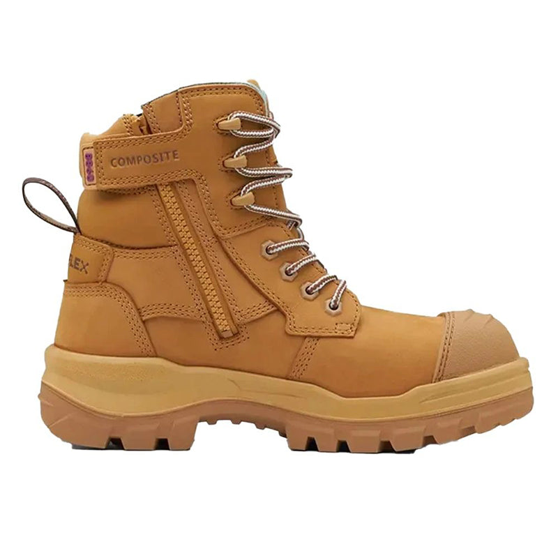 Blundstone - ROTOFLEX-TPU COMP SAFETY – WOMENS – 6 inch ZIP L/UP_WHEAT-8860