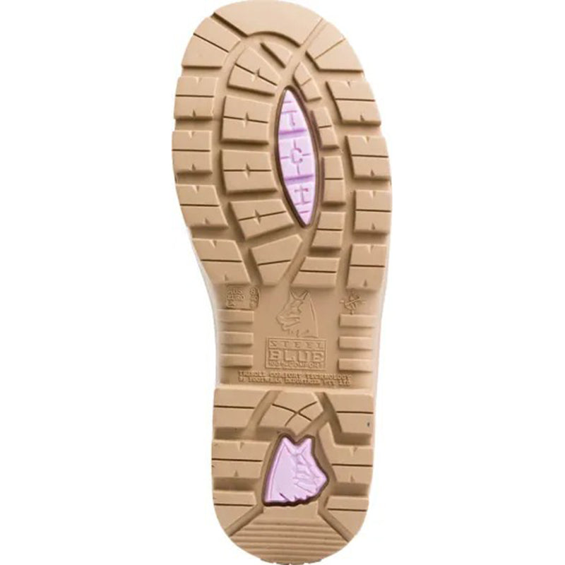 Steel Blue - SOUTHERN CROSS ZIP LADIES - 150mm zip sided boot with TPU sole - charity boot colour_Purple - 512762