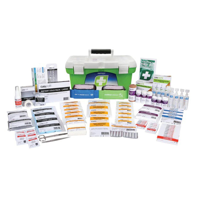 FastAid - First Aid Kit, R2, Constructa Max Kit, 1 Tray Plastic Portable - FAR2C22