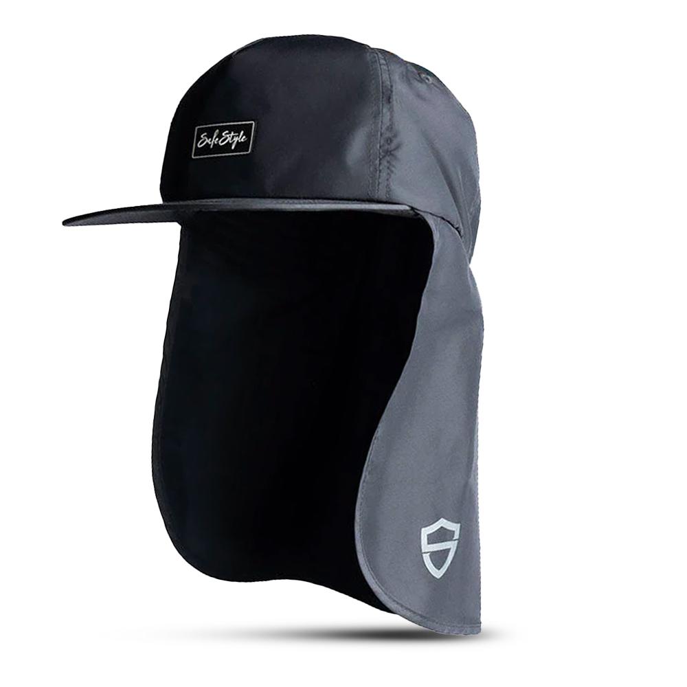 Safestyle - Worksite to Weekend Cap with Flap-Black_WTWC100