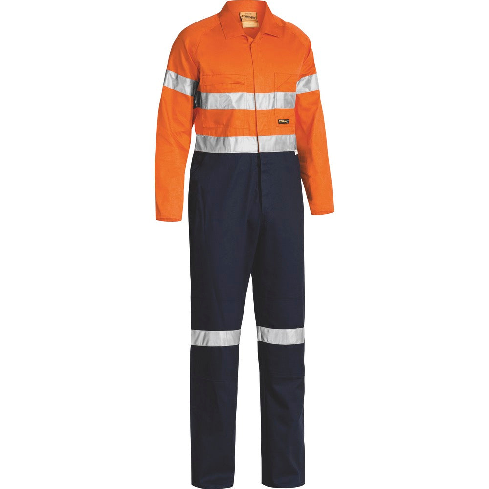 Bisley - Taped Hi Vis Lightweight Coverall_Orange/Navy - BC6719TW
