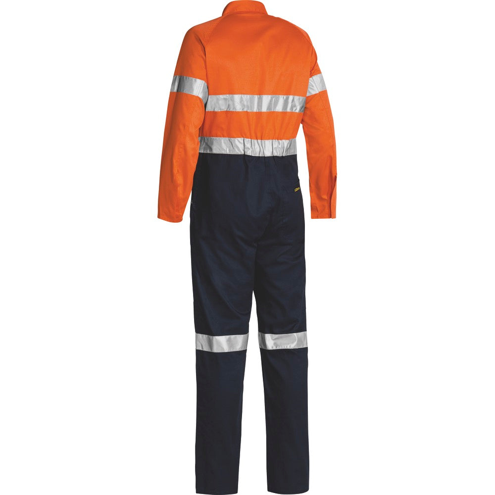 Bisley - Taped Hi Vis Lightweight Coverall_Orange/Navy - BC6719TW