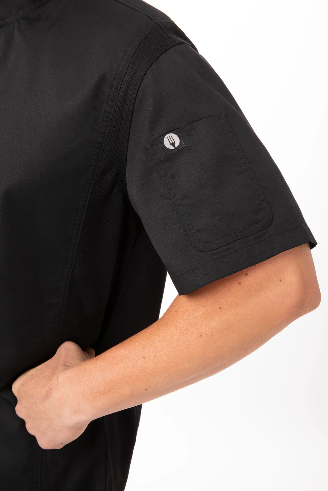 Chef Works - Springfield Chef Jacket- Black - BCSZ009