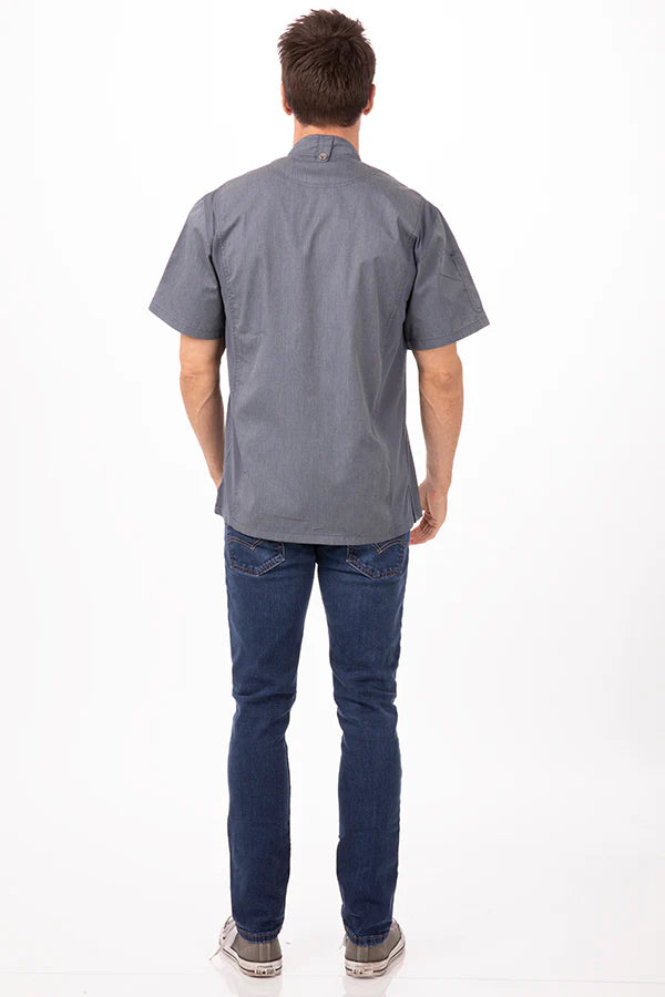 Chef Works - Springfield Chef Jacket- Ink Blue - BCSZ009