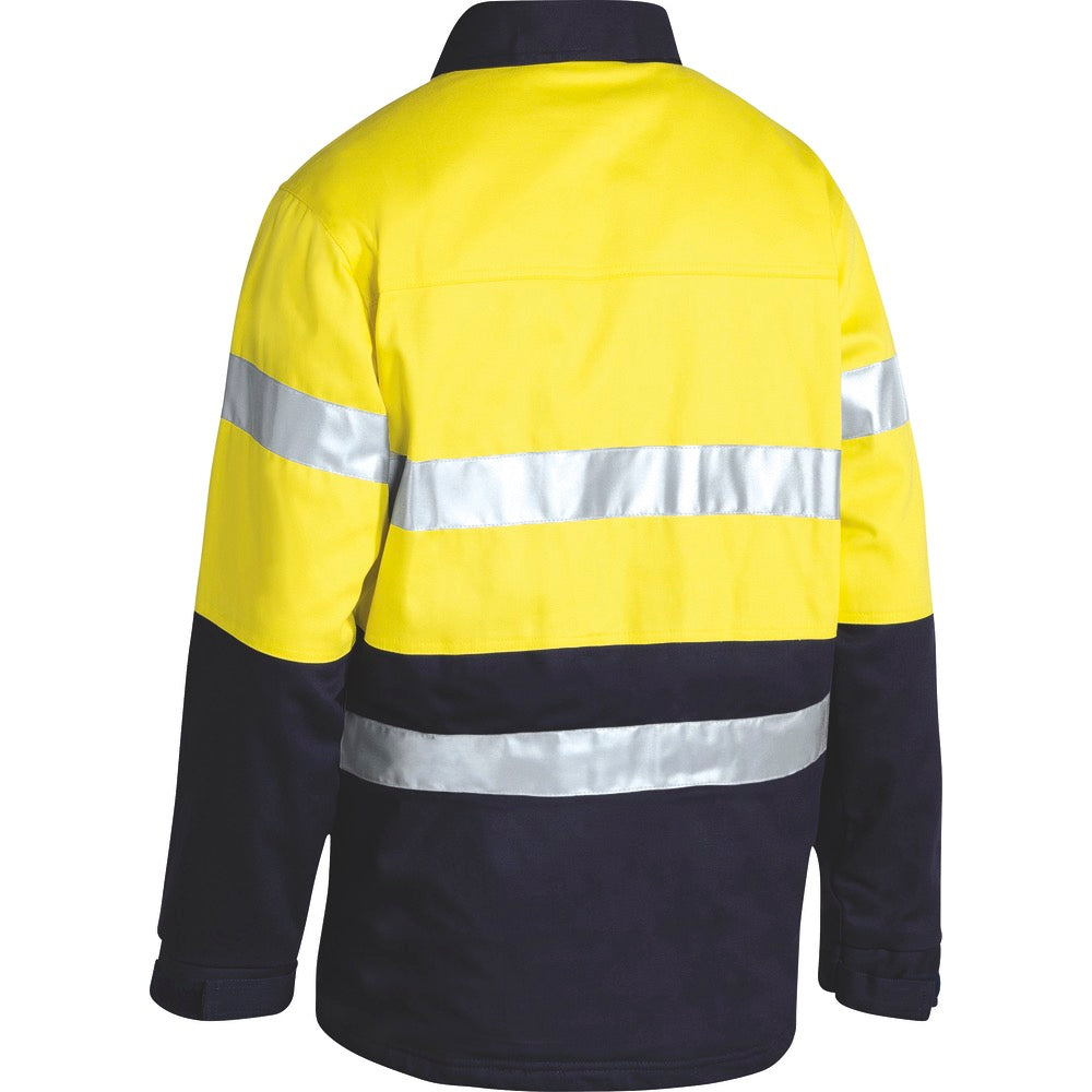 Bisley - Taped Hi Vis Drill Jacket_Yellow/Navy - BK6710T