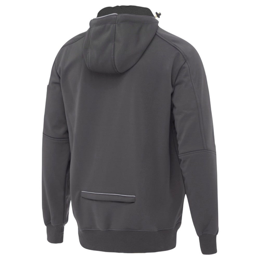 Bisley - Work Fleece Zip-Front Hoodie with Sherpa Lining_Charcoal - BK6925