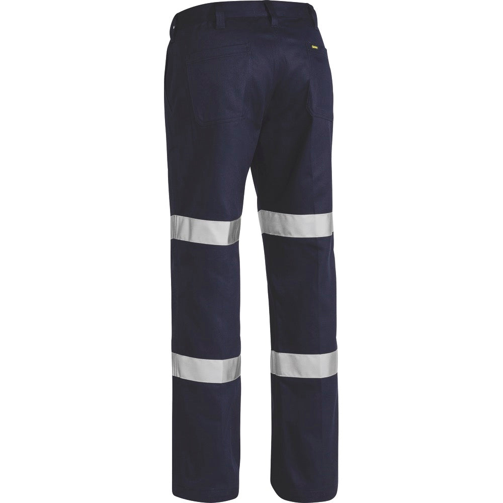 Bisley - Taped Biomotion Cotton Drill Work Pants_Navy - BP6003T