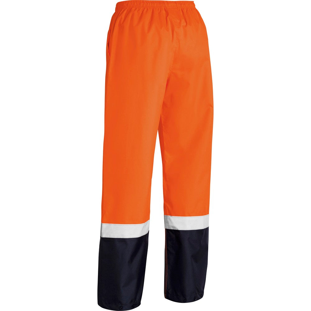 Bisley - Taped Hi Vis Rain Shell Pants_Orange/Navy - BP6965T