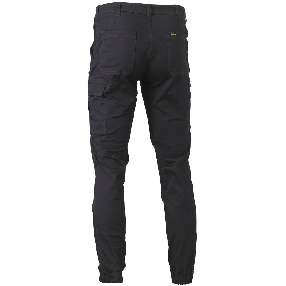 Bisley - Stretch Cotton Drill Cargo Cuffed Pants_Black - BPC6028