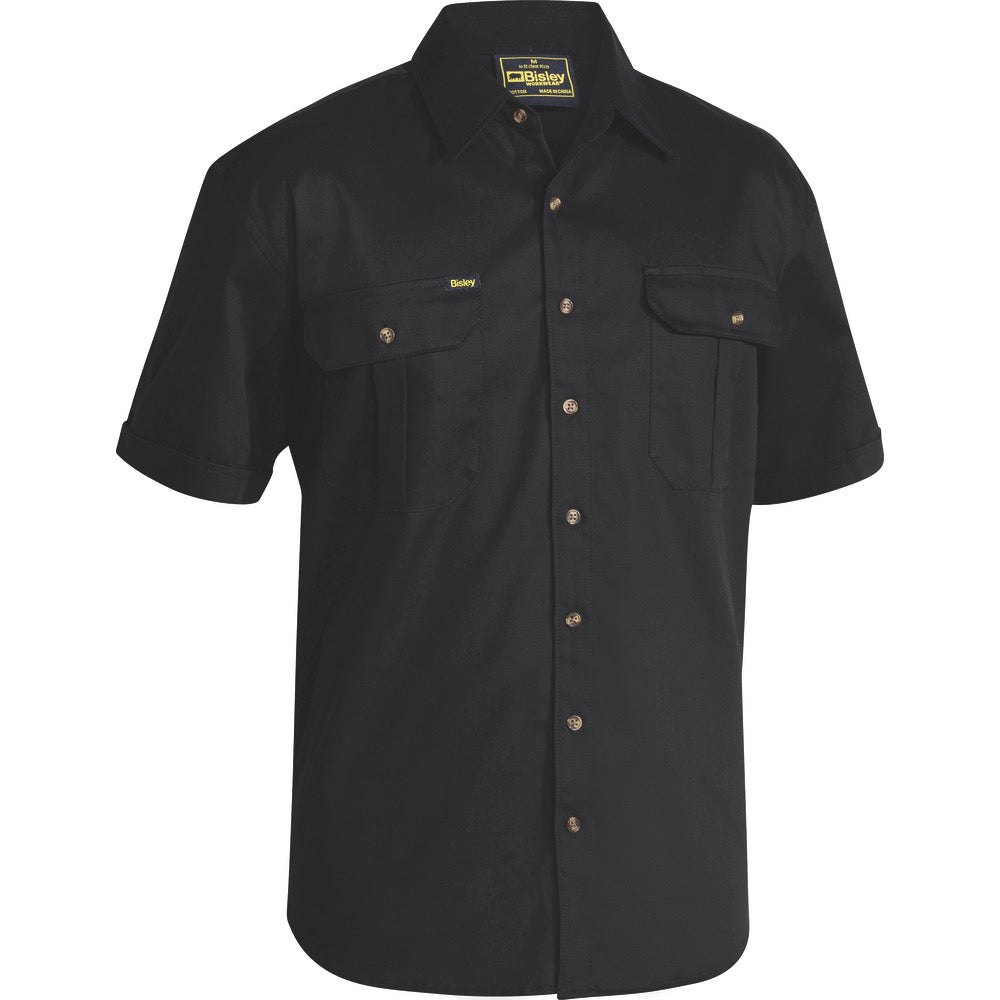 Bisley - Original Cotton Drill Shirt_Black - BS1433