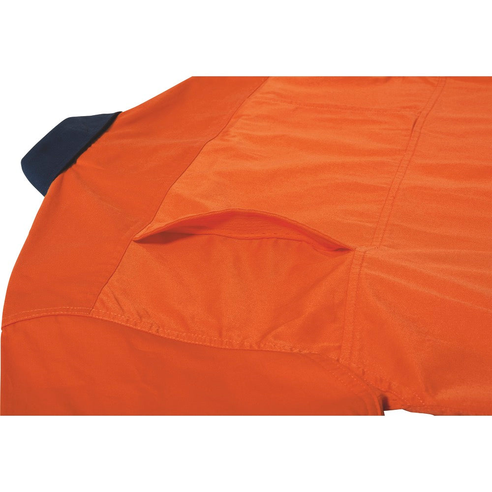 Bisley - Hi Vis Cool Lightweight Drill Shirt_Orange/Navy - BS6895