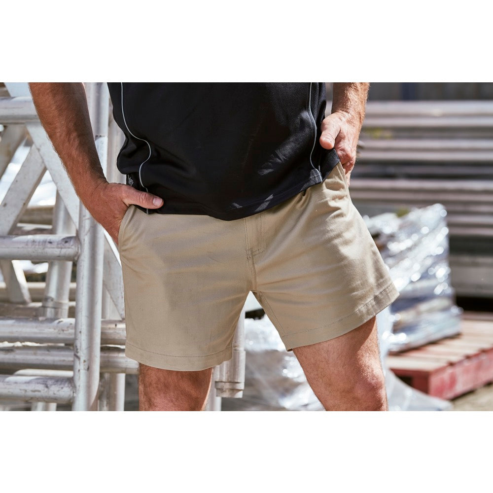 Bisley - Stretch Cotton Drill Short Short_Stone - BSH1008