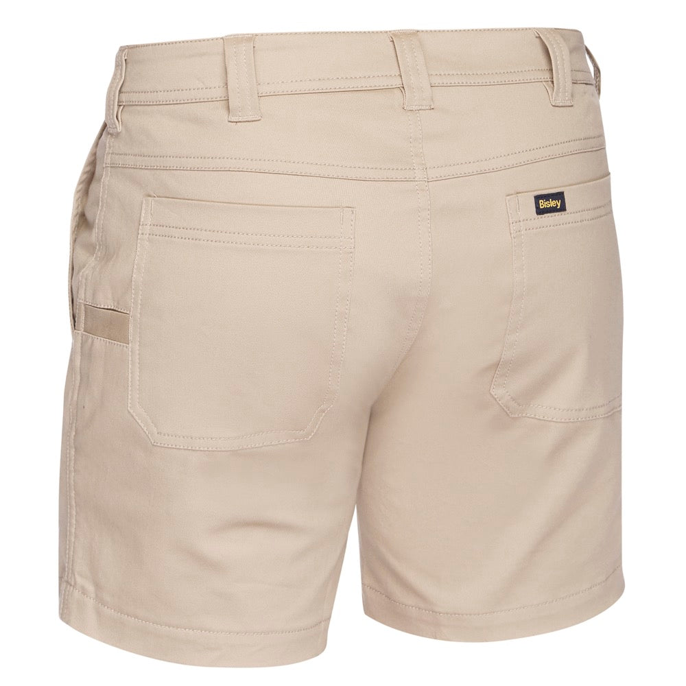 Bisley - Stretch Cotton Drill Short Short_Stone - BSH1008