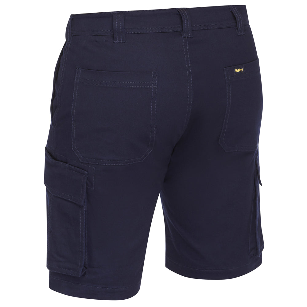 Bisley - Stretch Cotton Drill Cargo Short_Navy - BSHC1008